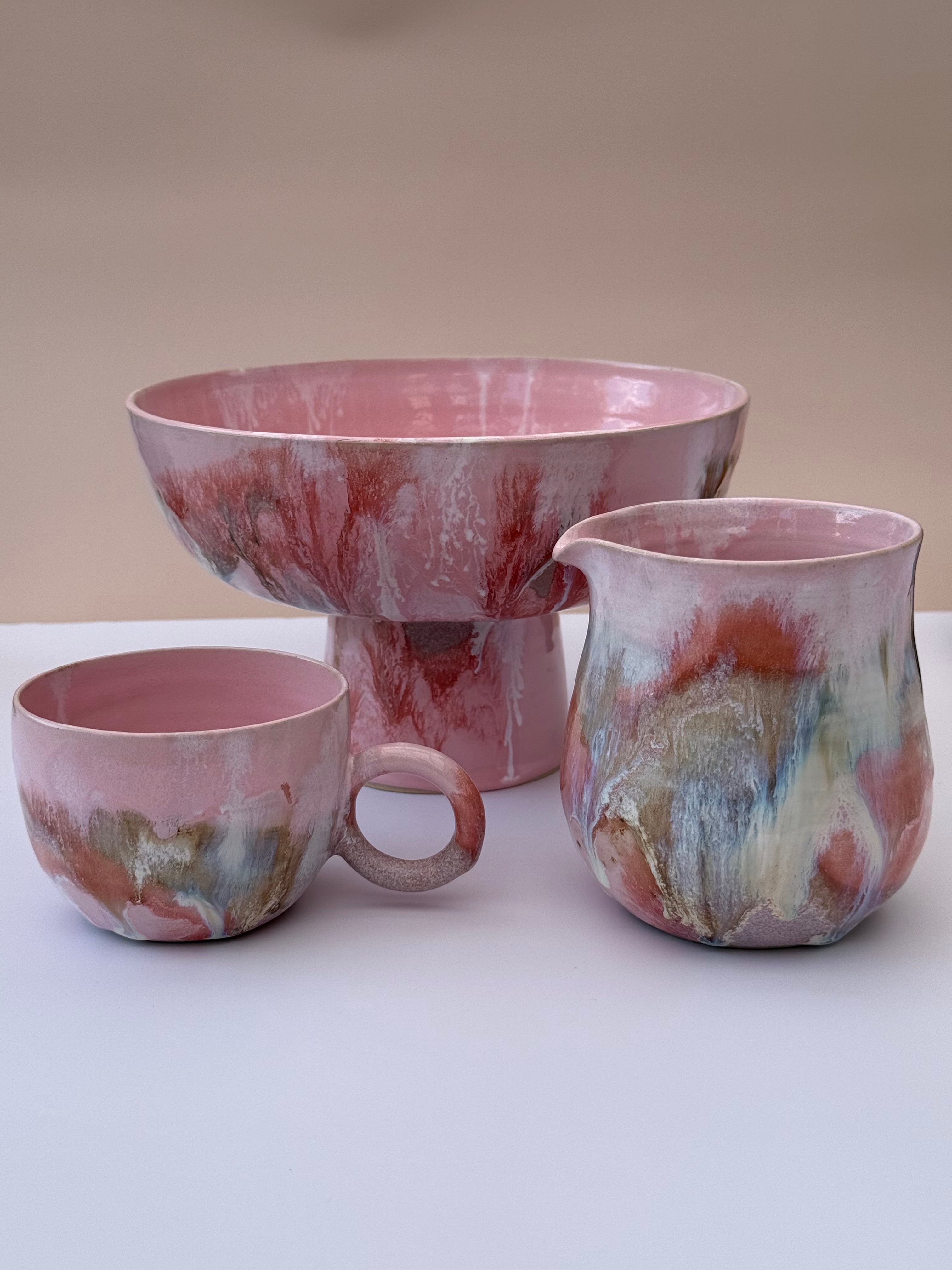 Bowl on High Foot - Rosa