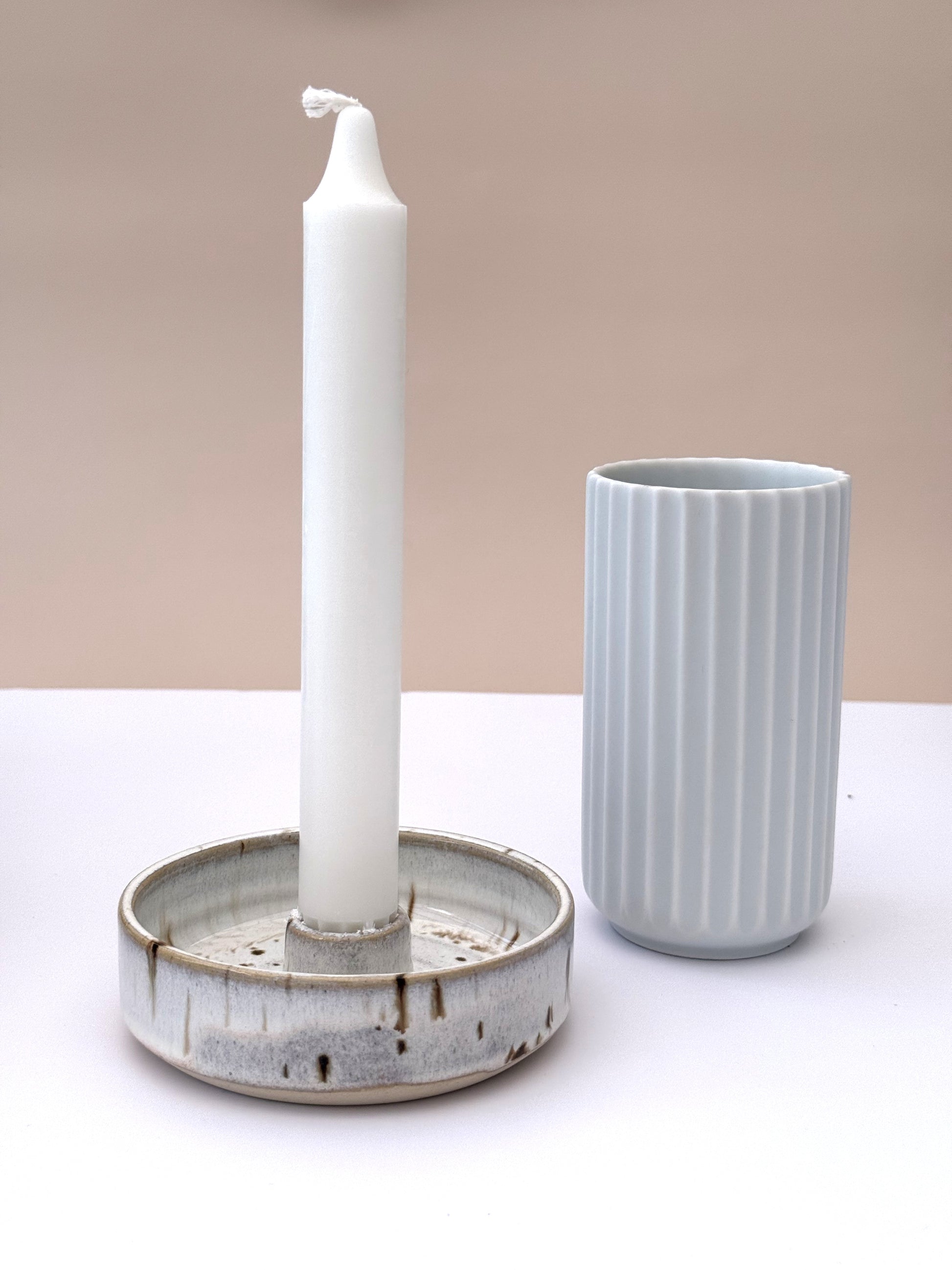 Small Candle Holder - Cream Frosting