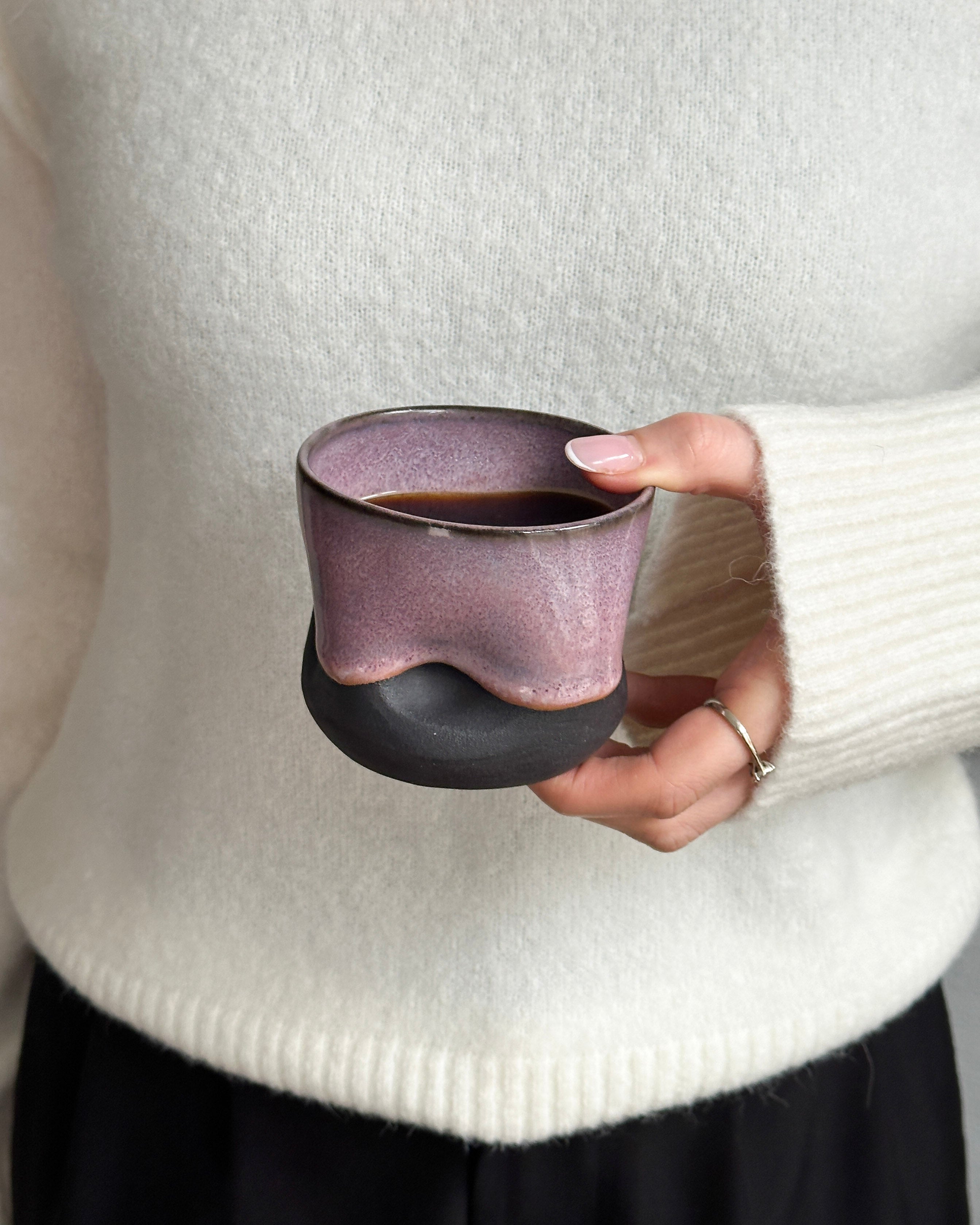 Dented Coffee Cup — Cosmic Bloom