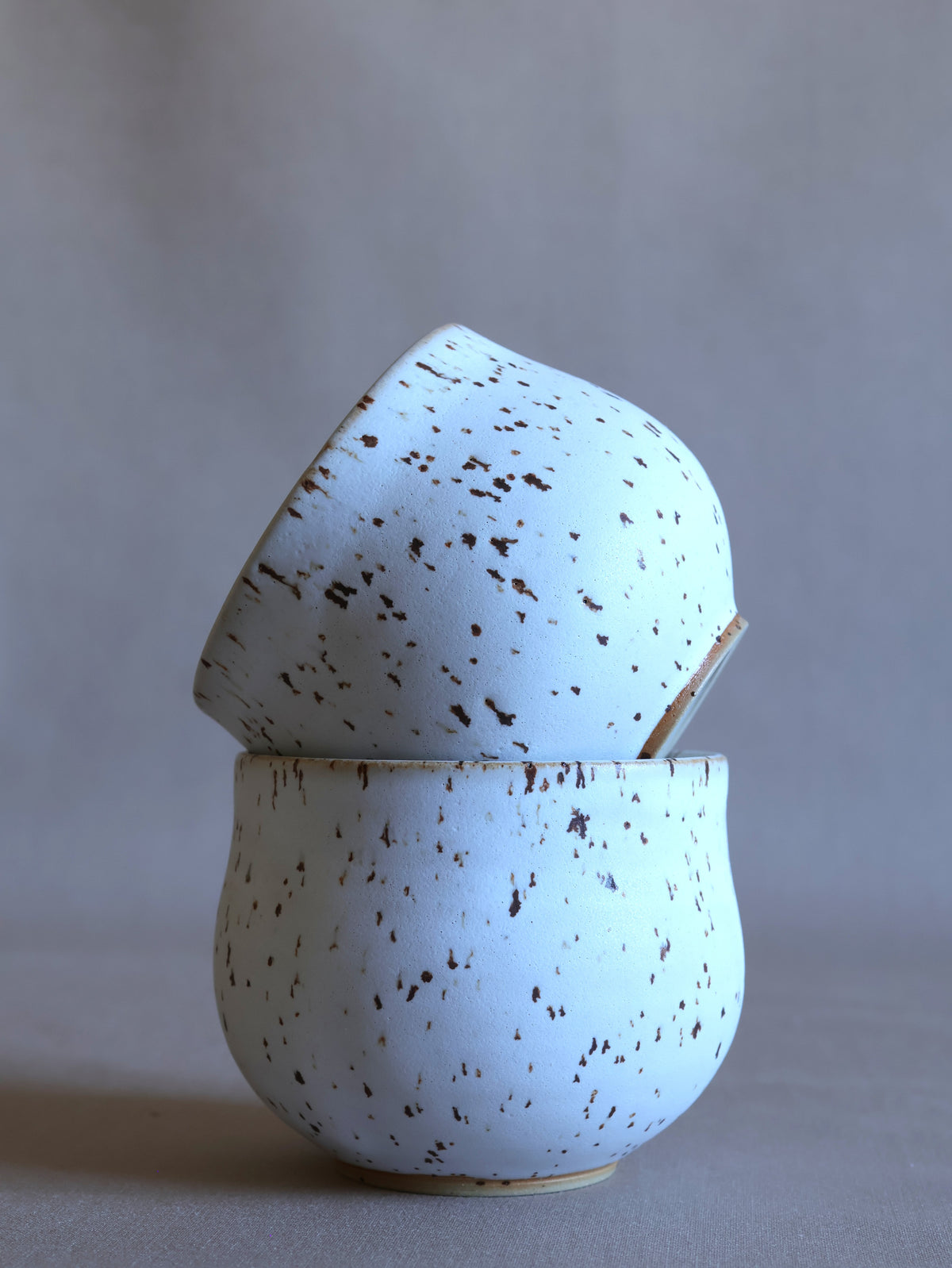 A Handfull Cup - White Speckles