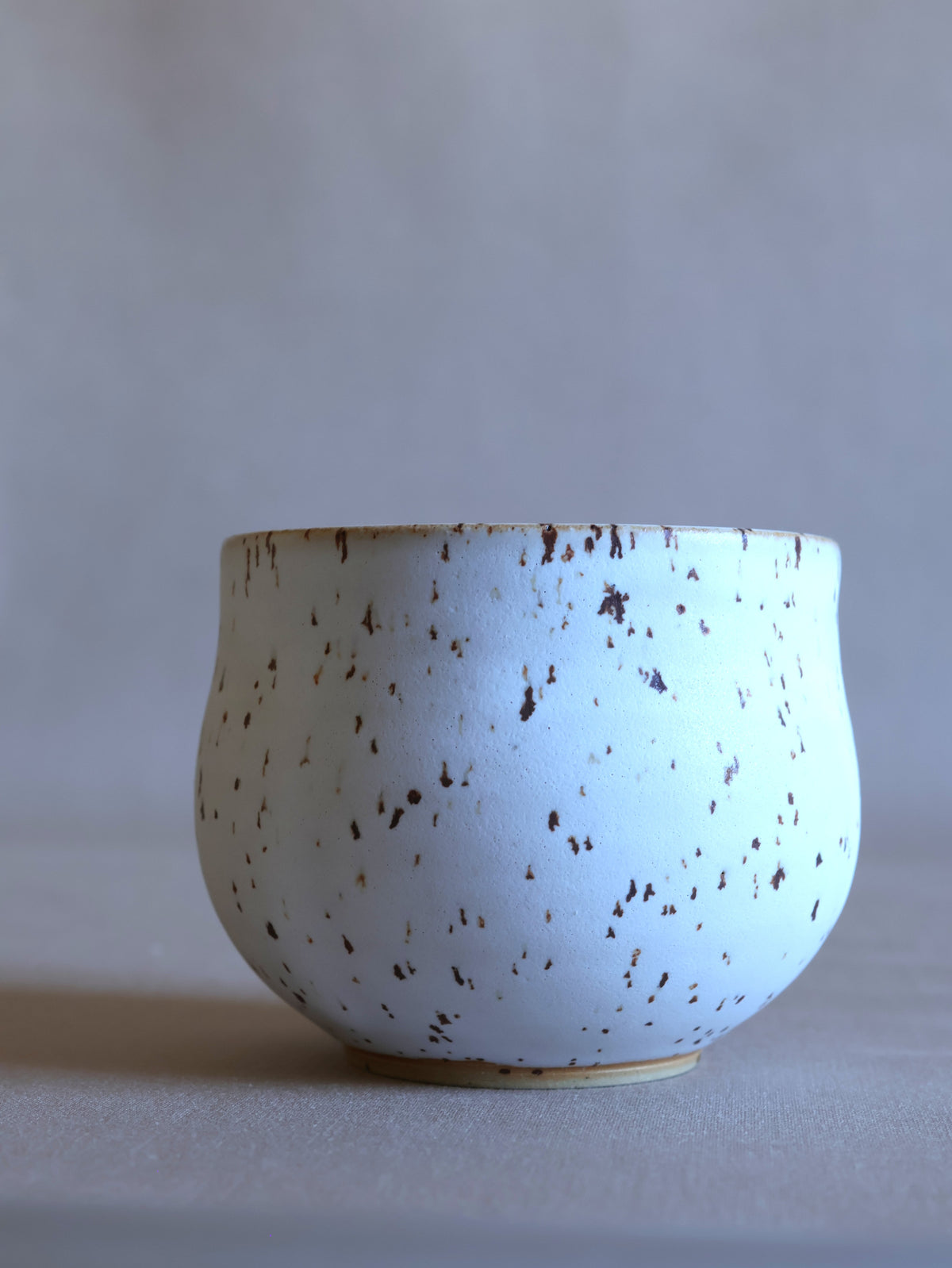 A Handfull Cup - White Speckles