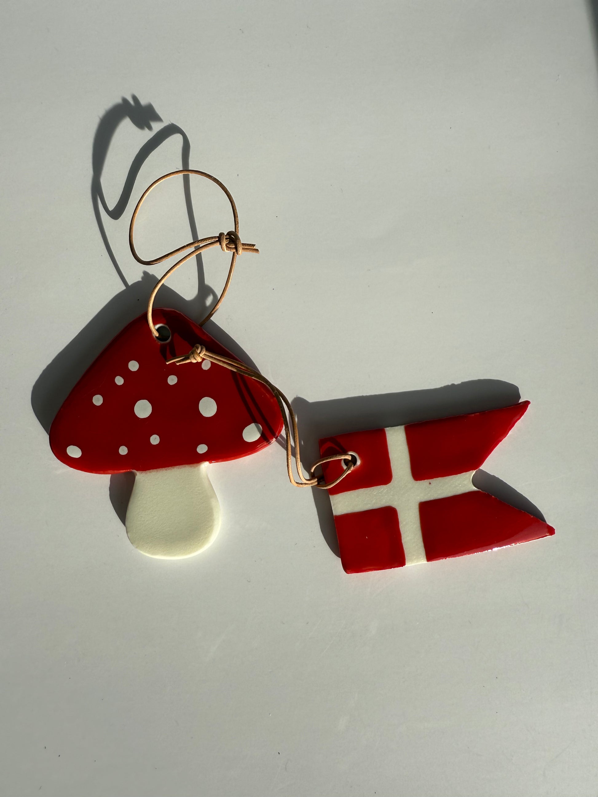 Danish Flag Ornament – Porcelain