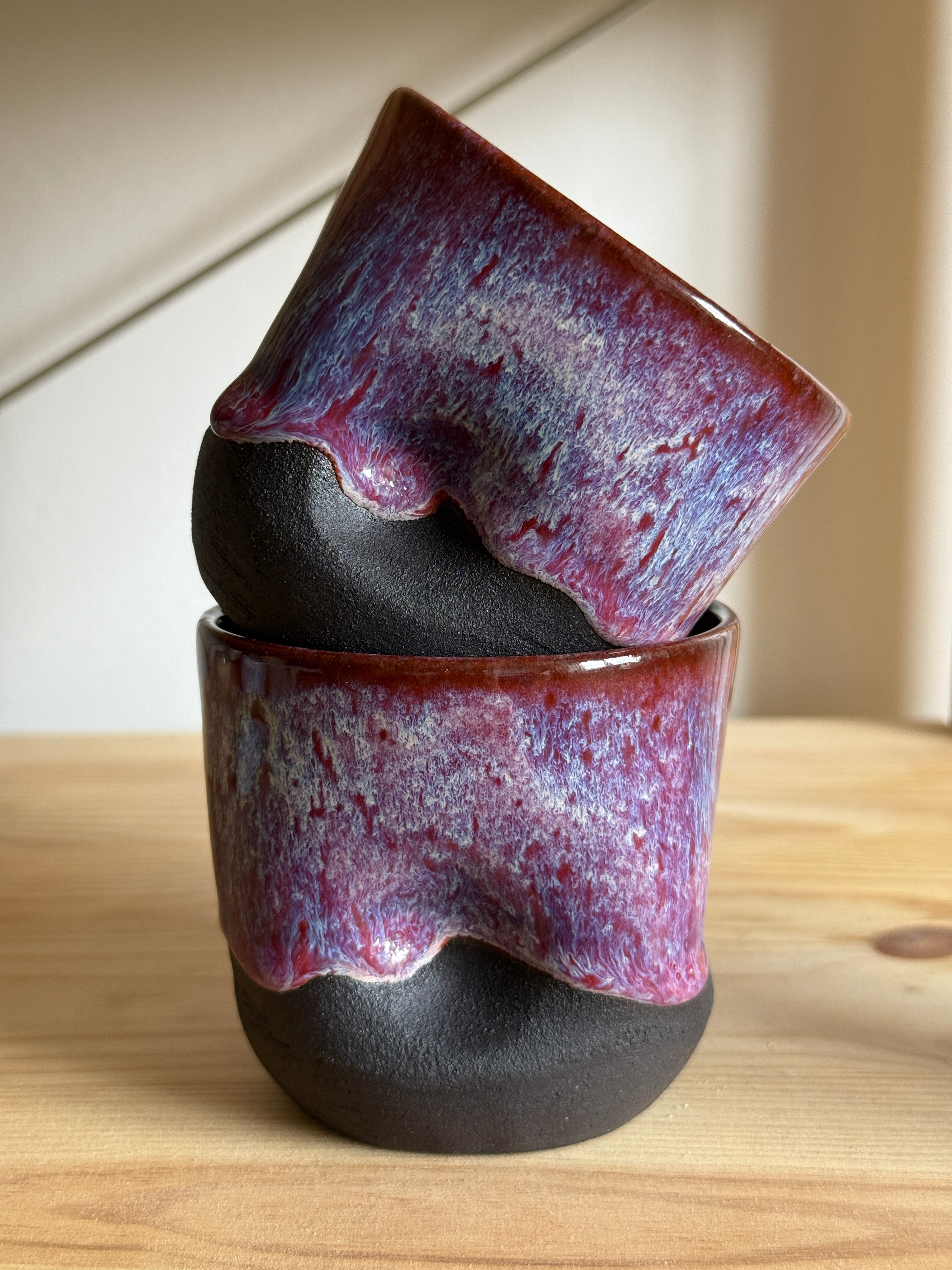 Dented Coffee Cup – Bordeaux Drift