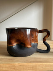 Dented Handle Cup - Mocha