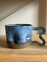Dented Handle Cup - Blue Skies
