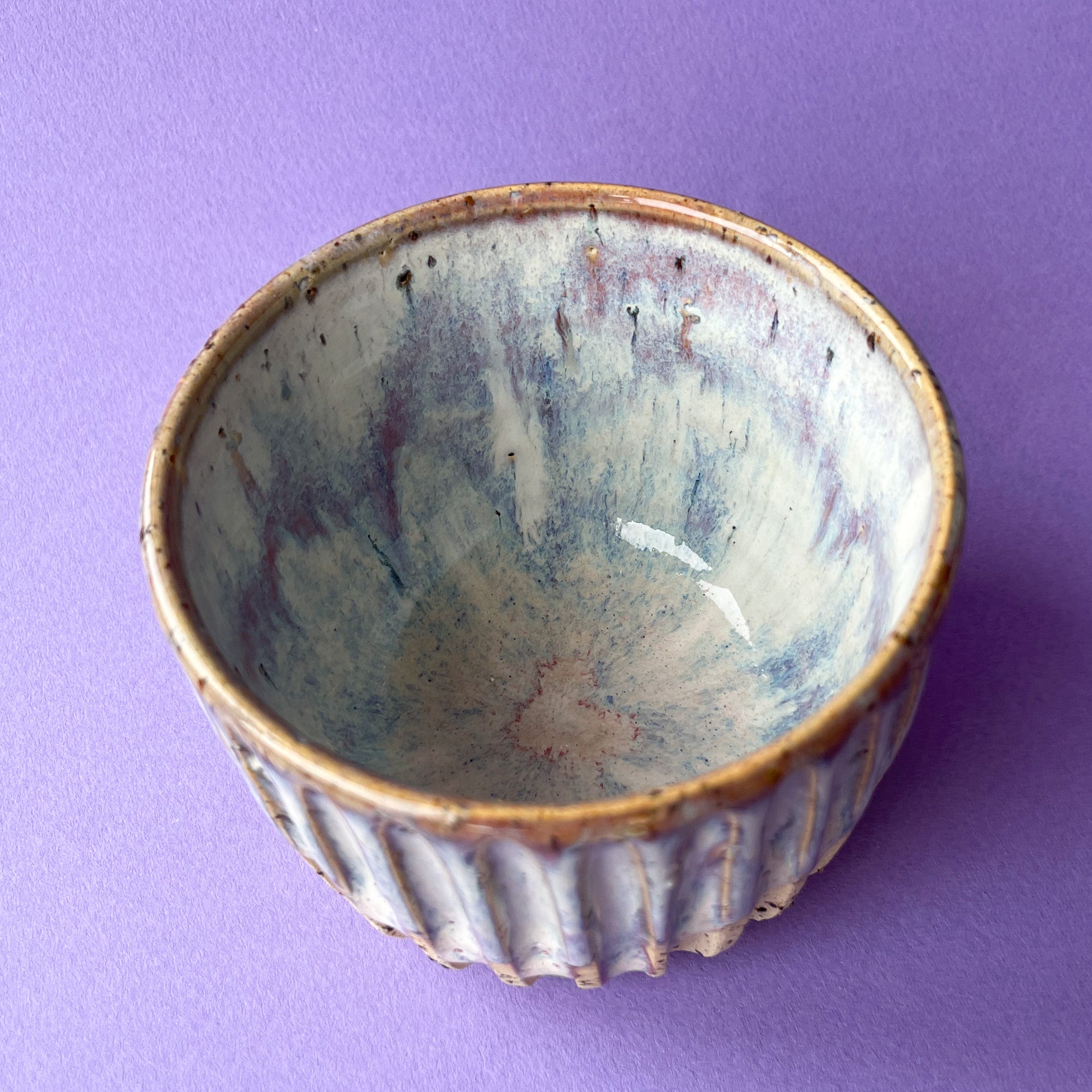 Carved Coffee Cup — Cosmic Dawn