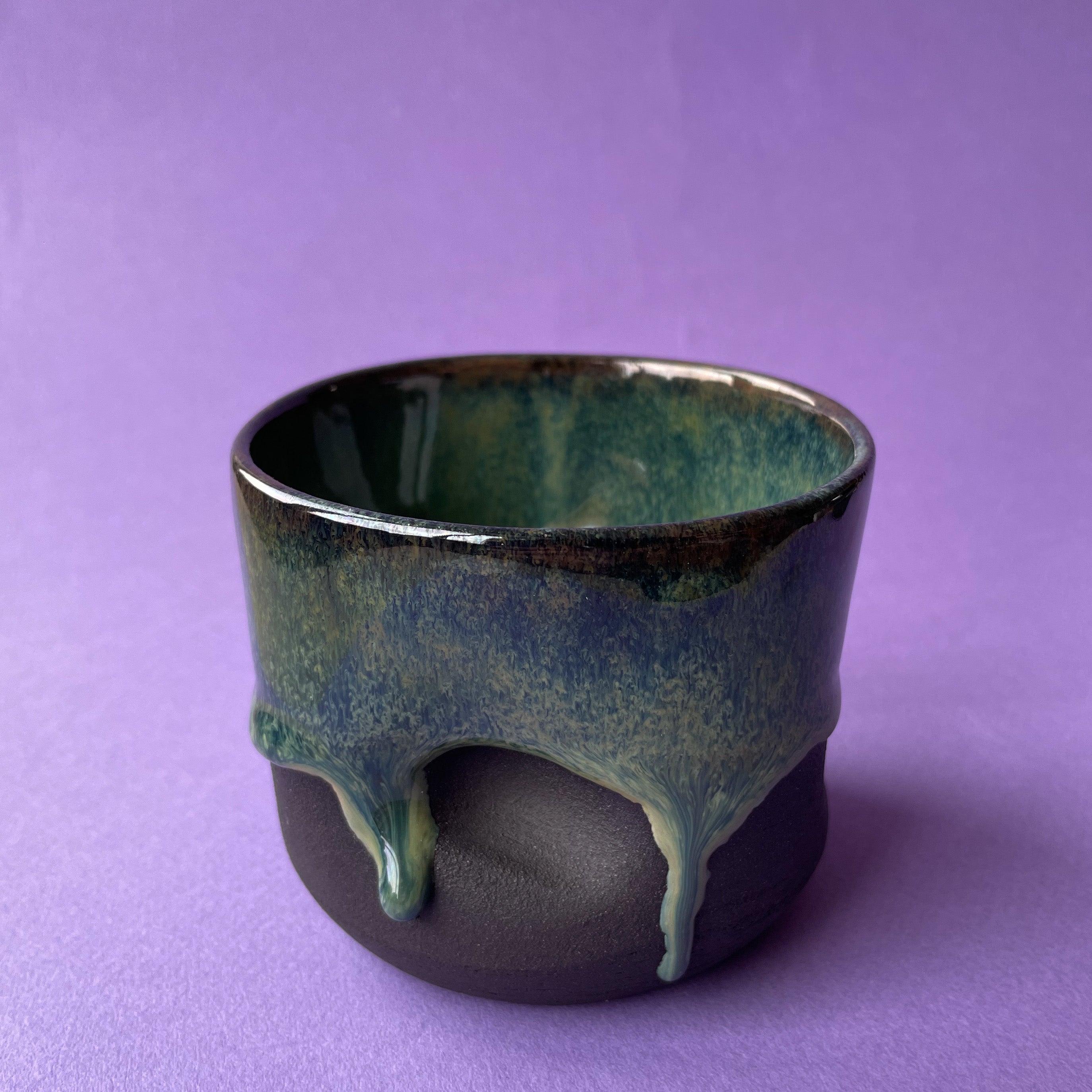 Dented Coffee Cup — Forest Aurora