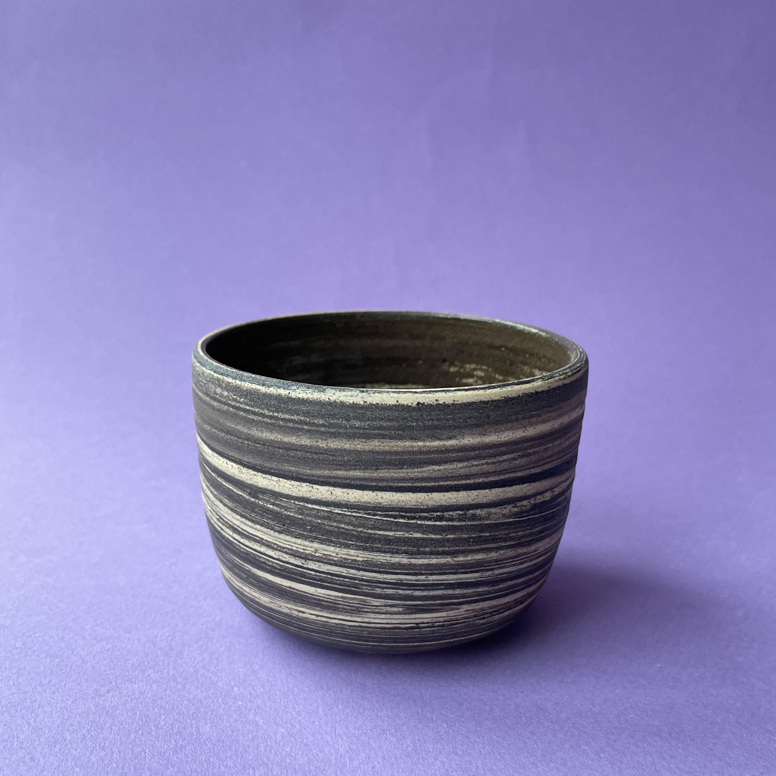 Nerikomi Coffee Cup — Midnight Marble
