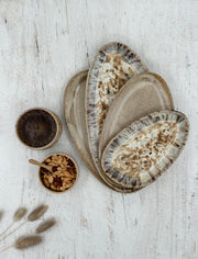 Set of 4 Serving Dishes - Sand & Soil