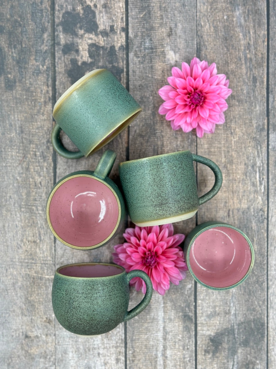 Mug With Handle - Pink/Deep Ocean