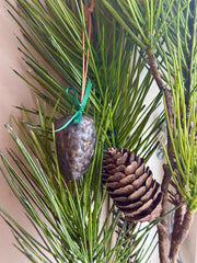Pinecone Ornament – Porcelain