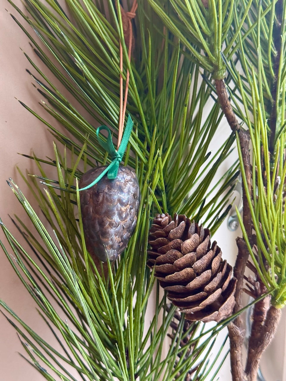 Pinecone Ornament – Porcelain