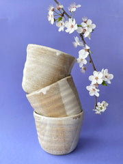 Rippled Coffee Cup – Soft Sand