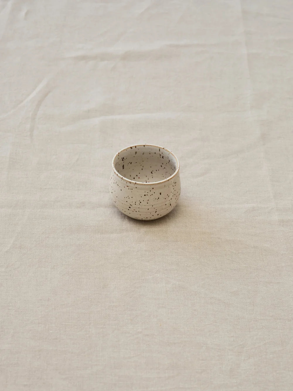 A Handfull Cup - White Speckles