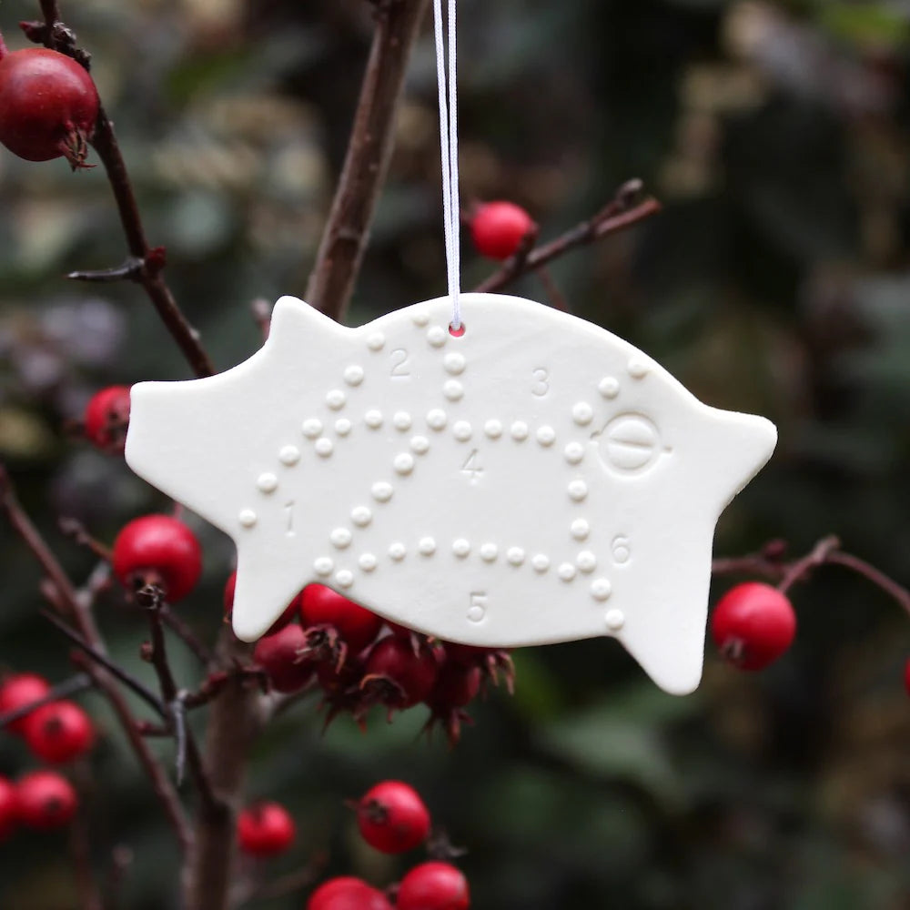 Pig Ornament – Porcelain