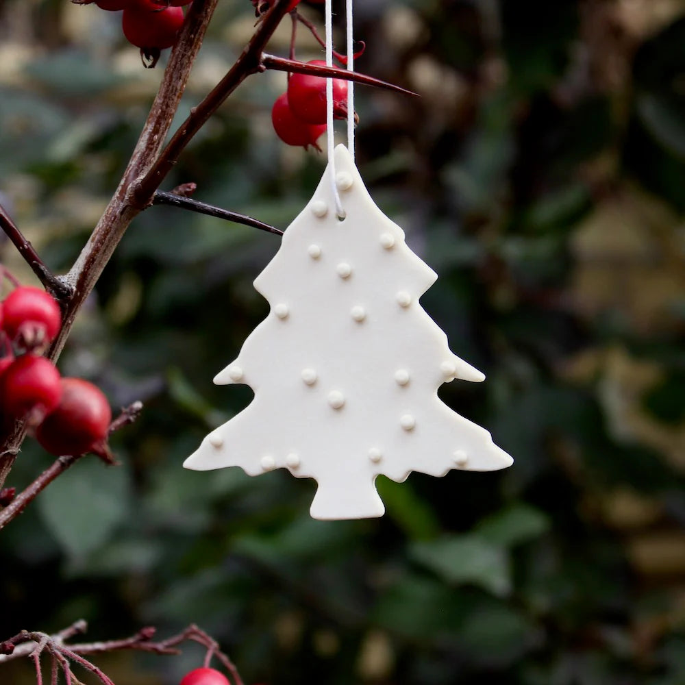 Christmas Tree Ornament – Porcelain